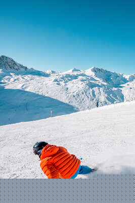 Skieur sur le domaine de Tignes